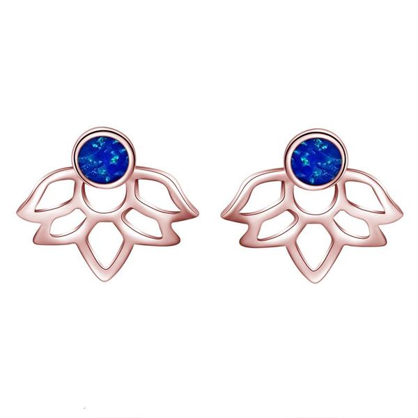 stud elegant rose gold blue opal earrings jewelry women's fashion christmas gift oe793, Golden;silver
stud elegant rose gold blue opal earrings jewelry women's fashion christmas gift oe793, Golden;silver