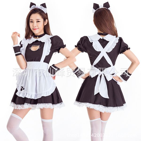 costumes women ladies fashion short sleeve doll collar vintage maid cute maid outfit cosplay costume dress s-3xl, Black
costumes women ladies fashion short sleeve doll collar vintage maid cute maid outfit cosplay costume dress s-3xl, Black
