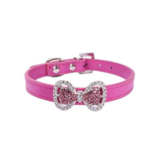 bowknot artificial diamond dog cat puppy collar leather bow pet adjustable durable necklace belts solid 5 color 20jan6 collars & leashes
bowknot artificial diamond dog cat puppy collar leather bow pet adjustable durable necklace belts solid 5 color 20jan6 collars & leashes