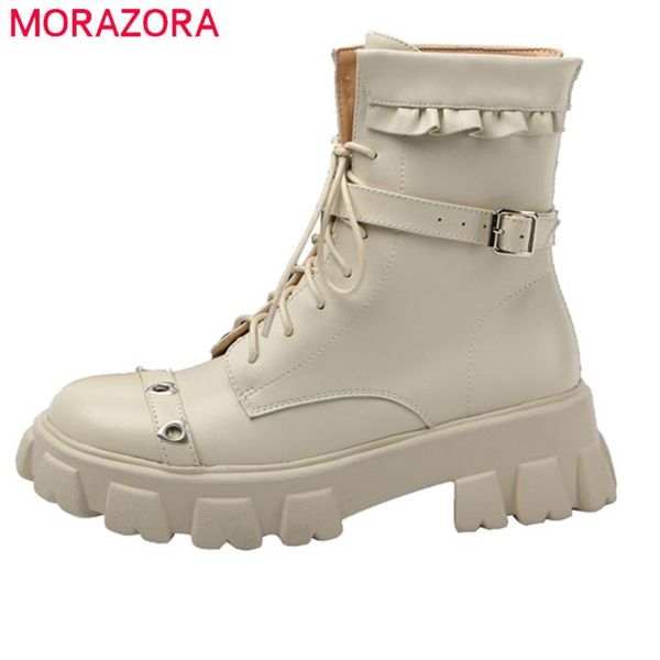 boots morazora 2021 big size 41 genuine leather motorcycles women flat platform shoes fashion cool winter ankle female, Black
boots morazora 2021 big size 41 genuine leather motorcycles women flat platform shoes fashion cool winter ankle female, Black