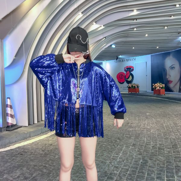 women's jackets fashion plus size sequins gold women autun big loose tassels silver jacket coats chic woman bling jacket1 paa4, Black;brown
women's jackets fashion plus size sequins gold women autun big loose tassels silver jacket coats chic woman bling jacket1 paa4, Black;brown