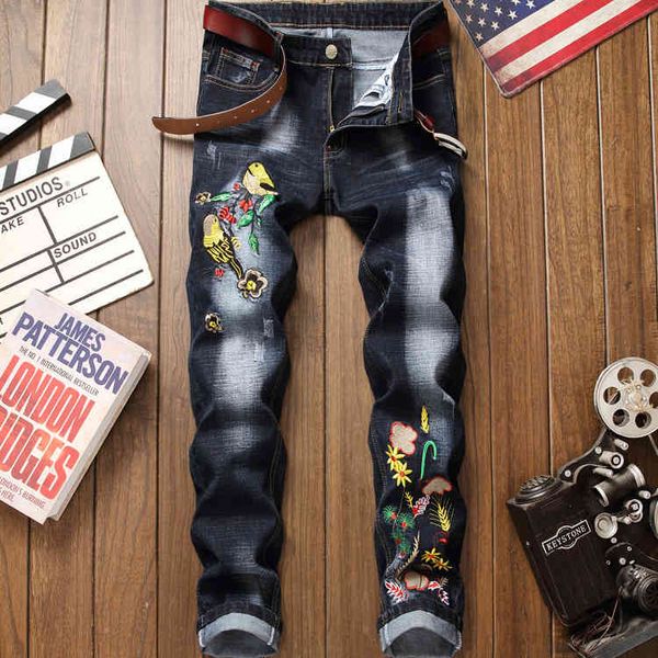 fashion jeans men's blue grey multi embroidery bird trend nostalgic pants in autumn 2021
fashion jeans men's blue grey multi embroidery bird trend nostalgic pants in autumn 2021