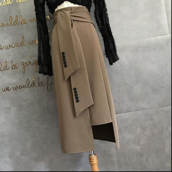 autumn winter retro bandage women skirts thick warm long chic solid zipper irregular high waist lace up z69, Black
autumn winter retro bandage women skirts thick warm long chic solid zipper irregular high waist lace up z69, Black