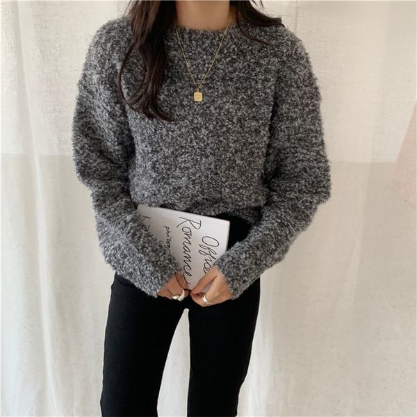 women's sweaters hzirip vintage chic all-match jumpers sweet thicken lazy style office lady brief pullovers loose casual knitted qxic, White;black
women's sweaters hzirip vintage chic all-match jumpers sweet thicken lazy style office lady brief pullovers loose casual knitted qxic, White;black