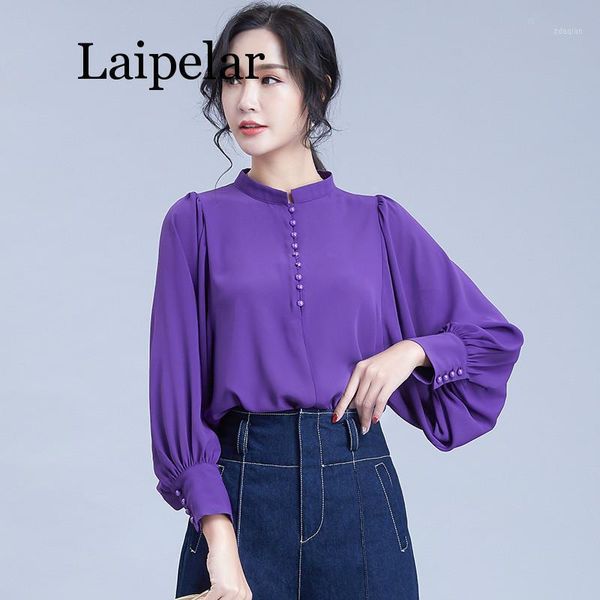 spring lantern sleeve stand collar ladies purple shirt loose multicolor women cute chiffon office blouse for girls plus size women's bl, White
spring lantern sleeve stand collar ladies purple shirt loose multicolor women cute chiffon office blouse for girls plus size women's bl, White