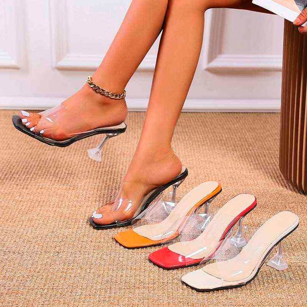 slippers new summer fashion design ladies sandals transparent fancy high heels open toe shoes 220304, Black
slippers new summer fashion design ladies sandals transparent fancy high heels open toe shoes 220304, Black