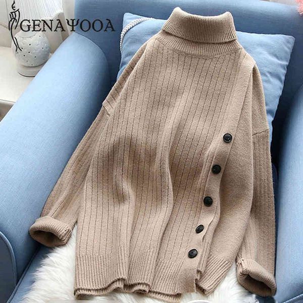 genayooa christmas turtleneck sweaters high collar pullover irregular long sleeve korean knit sweater women jumers 210417, White;black
genayooa christmas turtleneck sweaters high collar pullover irregular long sleeve korean knit sweater women jumers 210417, White;black