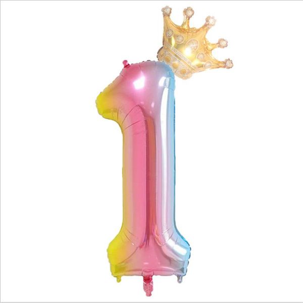 party decoration 32/40-inch gradient number + mini gold crowns aluminum balloon children full-year birthday supplies
party decoration 32/40-inch gradient number + mini gold crowns aluminum balloon children full-year birthday supplies