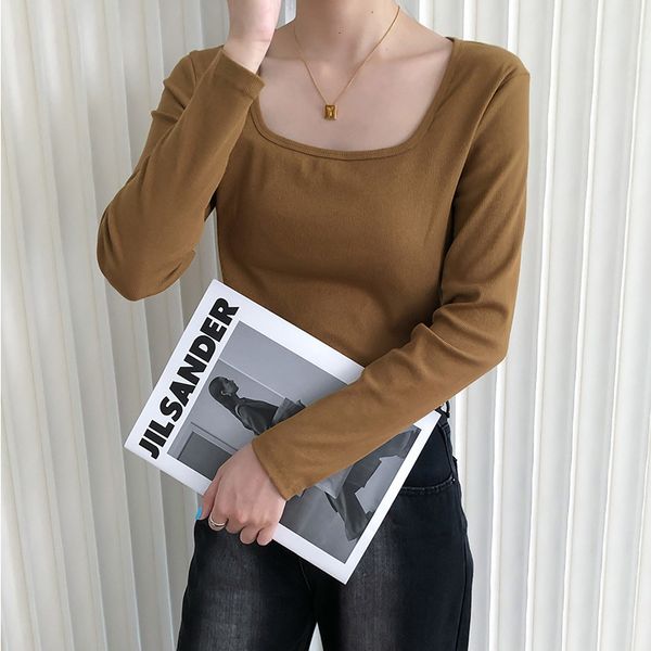 tees women's t-shirt chenzhi / solid color short square neck t-shirt 2021 autumn and winter slim care machine long sleeve women 801, White
tees women's t-shirt chenzhi / solid color short square neck t-shirt 2021 autumn and winter slim care machine long sleeve women 801, White