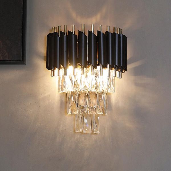 wall lamp black light luxury crystal simple bedroom living room background walls aisle post modern bedside
wall lamp black light luxury crystal simple bedroom living room background walls aisle post modern bedside