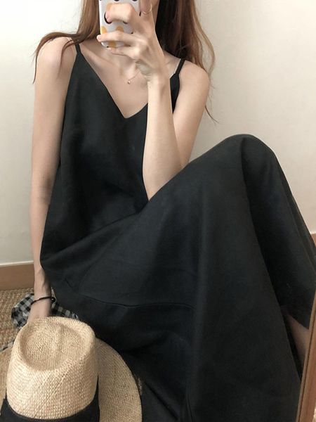 casual dresses black dungaree dress small women's bottoming retro long french chiffon 2021 spring and summer, Black;gray
casual dresses black dungaree dress small women's bottoming retro long french chiffon 2021 spring and summer, Black;gray