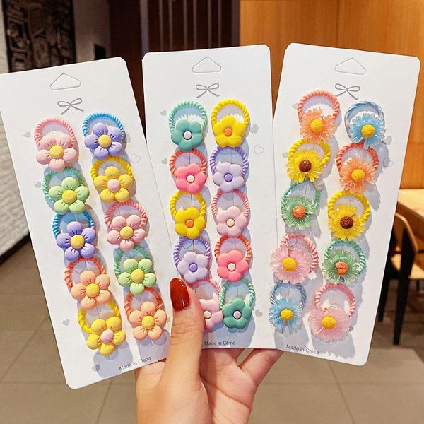 hair accessories 10pcs/set girls cute cartoon flower small scrunchie kids ponytail tie elastic bands fashion set, Slivery;white
hair accessories 10pcs/set girls cute cartoon flower small scrunchie kids ponytail tie elastic bands fashion set, Slivery;white