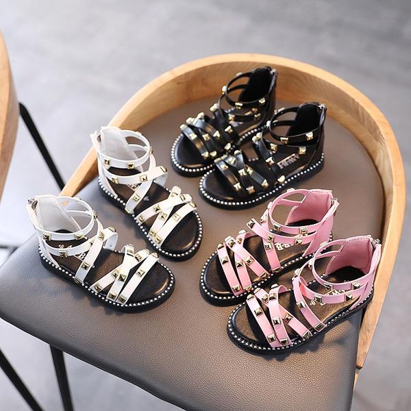 sandals 2021 girls soft leather roman shoes fashion rivet children princess, Black;red
sandals 2021 girls soft leather roman shoes fashion rivet children princess, Black;red