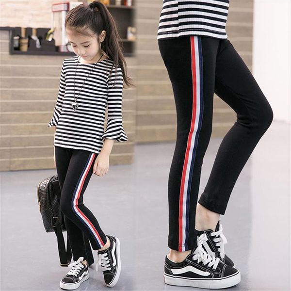 kids leggings for girls side stripe sports pants cotton children pencil stretch trousers autumn spring, Blue
kids leggings for girls side stripe sports pants cotton children pencil stretch trousers autumn spring, Blue