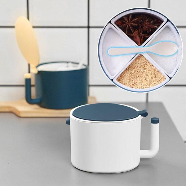 storage bottles & jars kitchen seasoning box multi-function compartmental supplies with lid spoon jar
storage bottles & jars kitchen seasoning box multi-function compartmental supplies with lid spoon jar