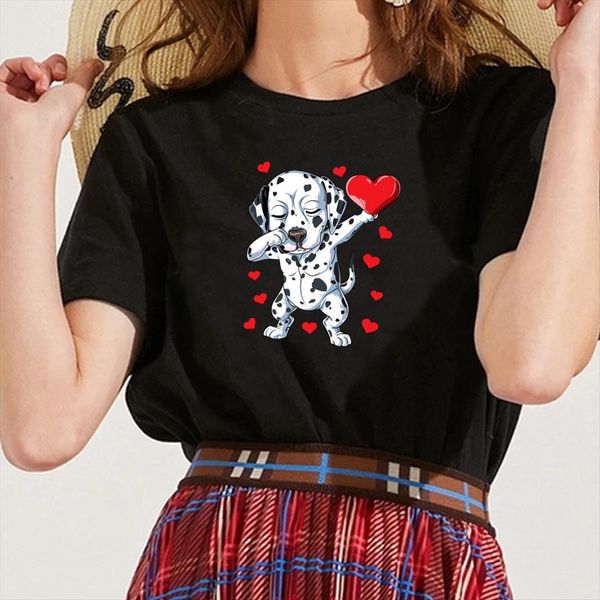 spotted gog heart print women t shirt funny short sleeve couple love printed graphic tees femme valentines clothes, White
spotted gog heart print women t shirt funny short sleeve couple love printed graphic tees femme valentines clothes, White