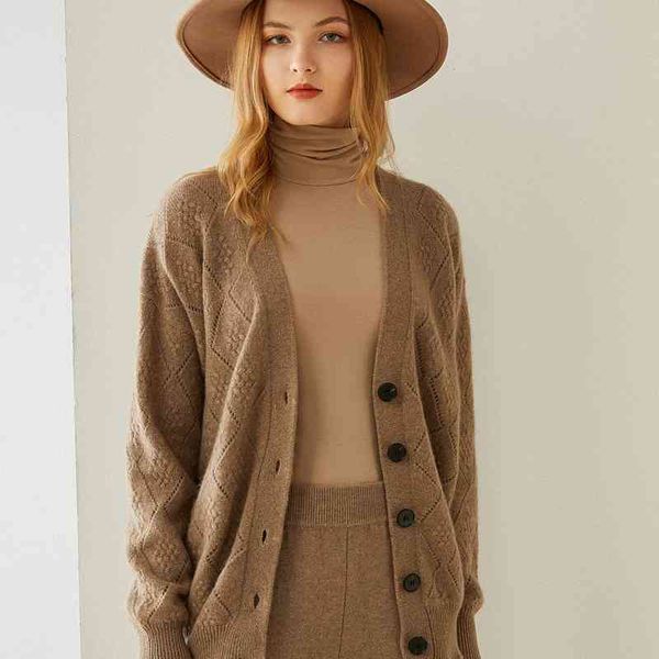 women's knits & tees autumn and winter fashion women's cashmere cardigan knit j4q8, White
women's knits & tees autumn and winter fashion women's cashmere cardigan knit j4q8, White