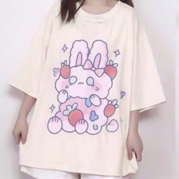 qweek kawaii tshirt women fashion cute print women oversized t shirt casual loose cotton pink graphic t shirts 210408, White
qweek kawaii tshirt women fashion cute print women oversized t shirt casual loose cotton pink graphic t shirts 210408, White