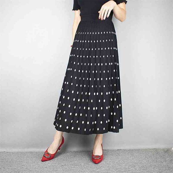 spring & autumn elastic high waist slimming simple polka dot pleated skirt casual all-match women long 210527, Black
spring & autumn elastic high waist slimming simple polka dot pleated skirt casual all-match women long 210527, Black
