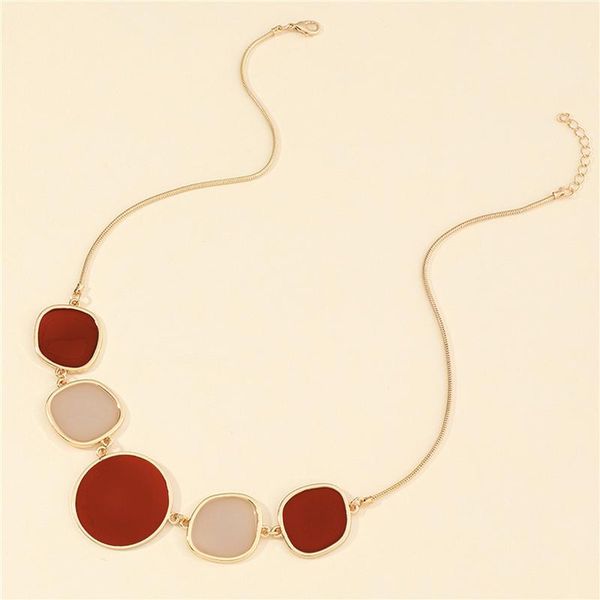 pendant necklaces big statement elegant gold metal enamel choker necklace for women female party collar clavicle chain wedding jewelry, Silver
pendant necklaces big statement elegant gold metal enamel choker necklace for women female party collar clavicle chain wedding jewelry, Silver