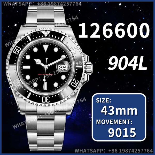 wristwatches men's automatic mechanical watch 43mm sea-dweller 126600 1:1 edition 904l super clone arf, Slivery;brown
wristwatches men's automatic mechanical watch 43mm sea-dweller 126600 1:1 edition 904l super clone arf, Slivery;brown