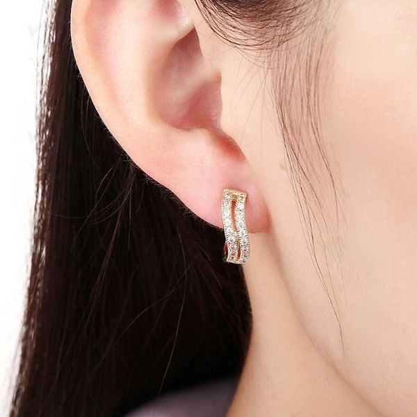 hoop & huggie classic earrings for women double-row zircon white gold hollow wedding christmas gift inlay flash czech drill, Golden;silver
hoop & huggie classic earrings for women double-row zircon white gold hollow wedding christmas gift inlay flash czech drill, Golden;silver