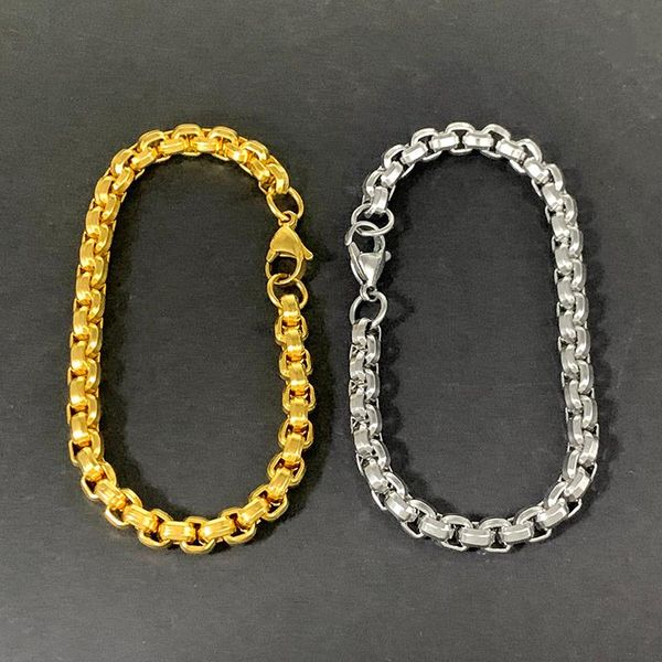 link, chain wiwi stainless steel square pearl shape bracelet gold figaro bracelets for pendant men women punk jewelry finding, Black
link, chain wiwi stainless steel square pearl shape bracelet gold figaro bracelets for pendant men women punk jewelry finding, Black