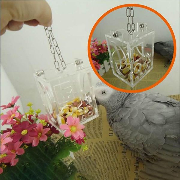 other bird supplies portable transparent acrylic feeder hanging foraging toy pet birds accessories cockatiel parrot treat hunt feeds
other bird supplies portable transparent acrylic feeder hanging foraging toy pet birds accessories cockatiel parrot treat hunt feeds