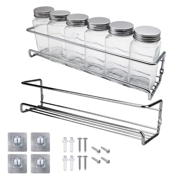 kitchen storage & organization seasoning shelf wall-mounted single layer for home restaurant 2 pcs no drilling spice jar rack metal hanging
kitchen storage & organization seasoning shelf wall-mounted single layer for home restaurant 2 pcs no drilling spice jar rack metal hanging