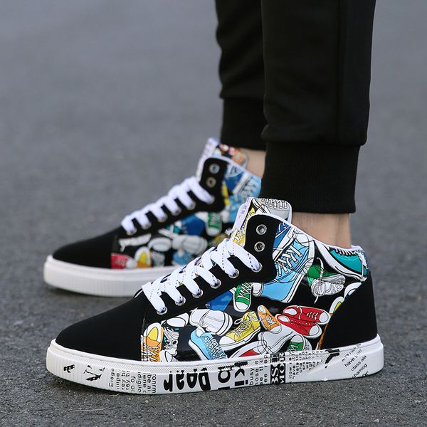 plus sizes 46 47 mens shoes casual flats fashion graffiti printed high men sneakers comfortable fabric men footwear
plus sizes 46 47 mens shoes casual flats fashion graffiti printed high men sneakers comfortable fabric men footwear