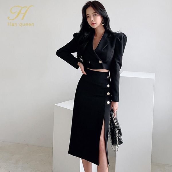 two piece dress h han queen womens ol 2 pieces suits short suit jacket crop + single-breasted split sheath bodycon pencil skirt work set, White
two piece dress h han queen womens ol 2 pieces suits short suit jacket crop + single-breasted split sheath bodycon pencil skirt work set, White