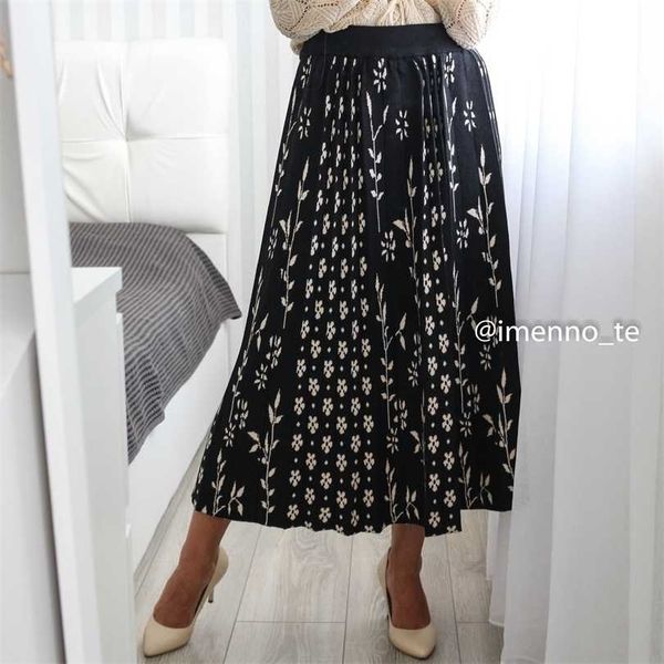 gigogou floral printing women sweater skirts winter thick warm a line chic autumn long knitted midi pleated ins 211214, Black
gigogou floral printing women sweater skirts winter thick warm a line chic autumn long knitted midi pleated ins 211214, Black