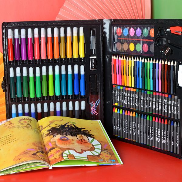 150 Pcs Kids Art Set Children Drawing Set Water Color Pen Crayon Oil Pastel Painting Drawing Tool Art Supplies Stationery Set, Default color
150 Pcs Kids Art Set Children Drawing Set Water Color Pen Crayon Oil Pastel Painting Drawing Tool Art Supplies Stationery Set, Default color