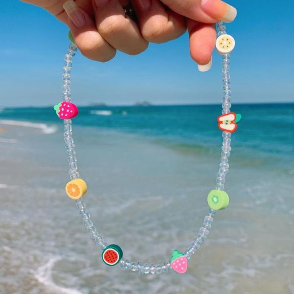 chokers 2021 ransparent beaded necklace random fruit choker for women simple acrylic beads sweet summer beach jewelry, Golden;silver
chokers 2021 ransparent beaded necklace random fruit choker for women simple acrylic beads sweet summer beach jewelry, Golden;silver