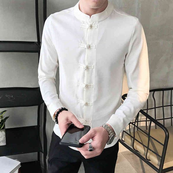 women's hoodies & sweatshirts spring men shirt chinese style clothing slim fit long sleeves camisa social office wear mandarin collar q, Black
women's hoodies & sweatshirts spring men shirt chinese style clothing slim fit long sleeves camisa social office wear mandarin collar q, Black