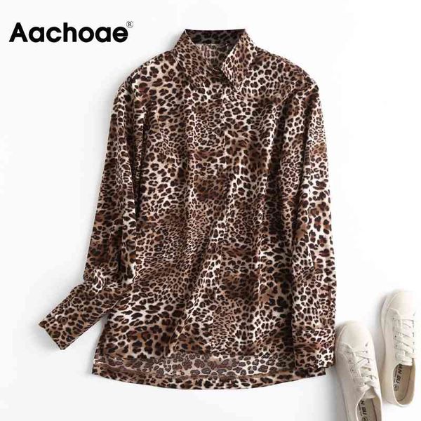 women fashion leopard print shirt split hem chic female blouse long sleeve office wear ladies tunic spring autumn 210413, White
women fashion leopard print shirt split hem chic female blouse long sleeve office wear ladies tunic spring autumn 210413, White