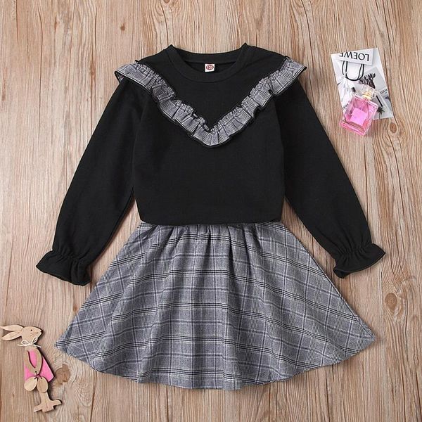 1-6years toddler baby girl ruffle solid print stripe skirt outfits set british college style sub-suit clothing sets, White
1-6years toddler baby girl ruffle solid print stripe skirt outfits set british college style sub-suit clothing sets, White