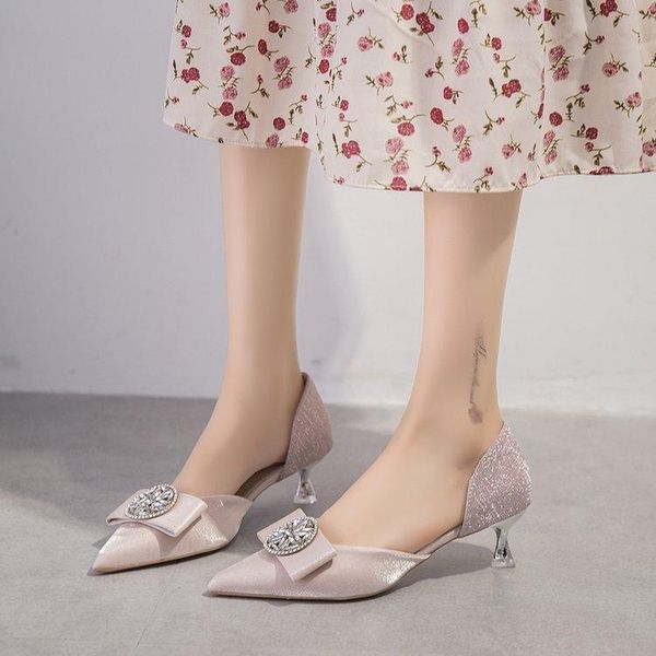 dress shoes 2021 spring and summer women's high heels crystal heel thin heeled shallow mouth silk fabrics hollow sandals women, Black
dress shoes 2021 spring and summer women's high heels crystal heel thin heeled shallow mouth silk fabrics hollow sandals women, Black
