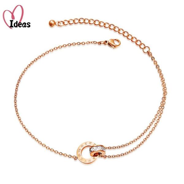 anklets elegant bohemia beach stainless steel charm anklet double circle cubic zirconia roman numeral chain link for women, Red;blue
anklets elegant bohemia beach stainless steel charm anklet double circle cubic zirconia roman numeral chain link for women, Red;blue