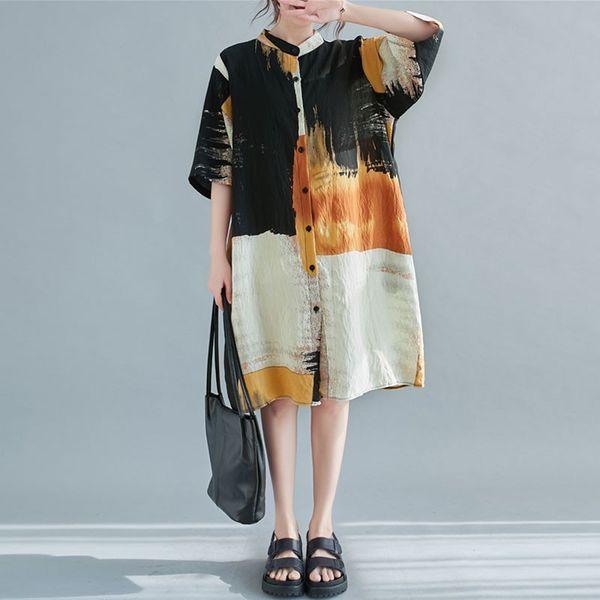 oversized women cotton linen long shirts new arrival summer simple style vintage print loose female casual s3534 210412, White
oversized women cotton linen long shirts new arrival summer simple style vintage print loose female casual s3534 210412, White