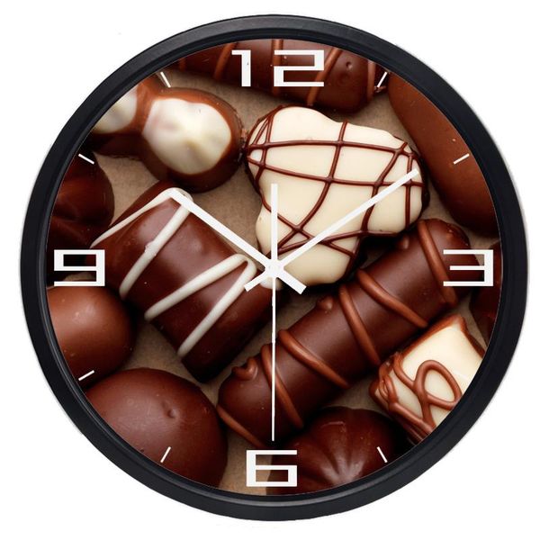 wall clocks real po sweet chocolate clock home decor silent cooking room shop decoration
wall clocks real po sweet chocolate clock home decor silent cooking room shop decoration