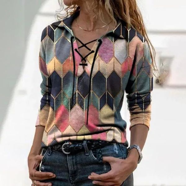 women's blouses & shirts women vintage geometric print blouse shirt spring autumn casual long sleeve pullover ladies 3xl elegant v nec, White
women's blouses & shirts women vintage geometric print blouse shirt spring autumn casual long sleeve pullover ladies 3xl elegant v nec, White