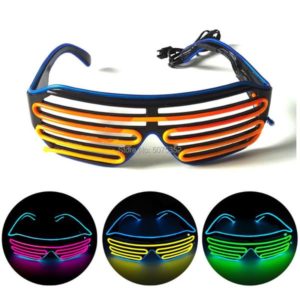party masks halloween gift double color combined glowing shutter eyewear wedding rave el wire luminous glasses led sunglasses
party masks halloween gift double color combined glowing shutter eyewear wedding rave el wire luminous glasses led sunglasses