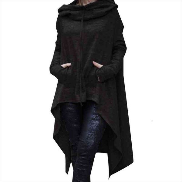 autumn plus size women asymmetric hoodie solid color long sleeve hem fishtail hoodie pullover loose oversized, Black
autumn plus size women asymmetric hoodie solid color long sleeve hem fishtail hoodie pullover loose oversized, Black