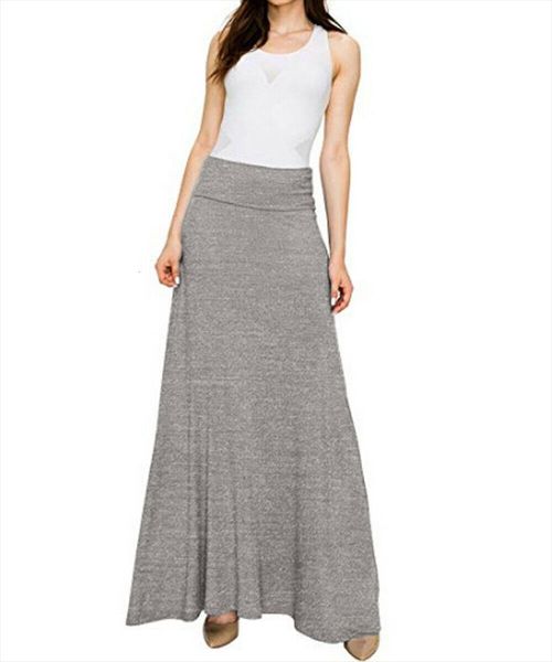 2 colors elastic waist women skirt solid pleated vintage a line loose long swing gray brief elegant, Black
2 colors elastic waist women skirt solid pleated vintage a line loose long swing gray brief elegant, Black
