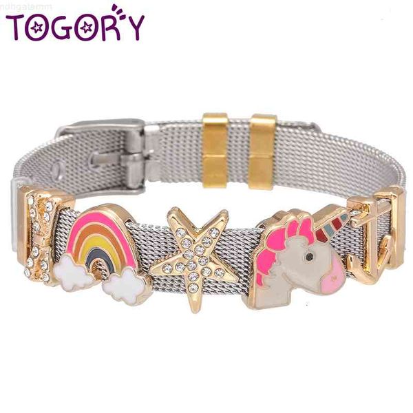 new design jewelry heart rainbow unicorn fine charms bracelets with stainless steel keeper mesh bracelet set for women gift, Red;brown
new design jewelry heart rainbow unicorn fine charms bracelets with stainless steel keeper mesh bracelet set for women gift, Red;brown