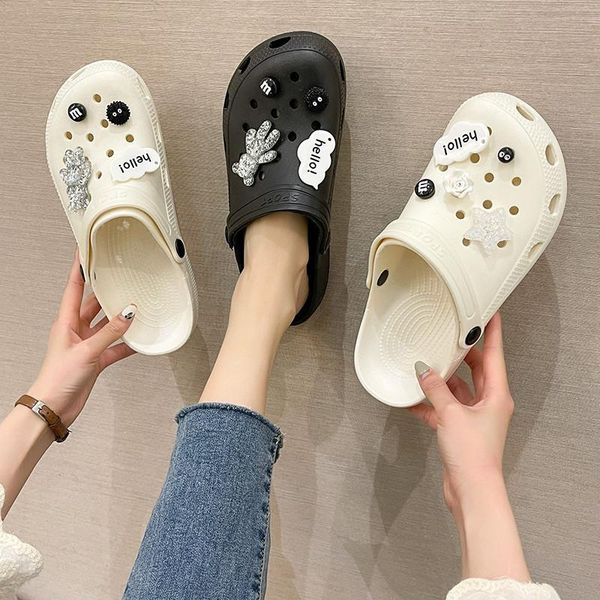 slippers 2021 hole women fashion thick-soled baotou outdoor sandals summer beach shoes for, Black
slippers 2021 hole women fashion thick-soled baotou outdoor sandals summer beach shoes for, Black