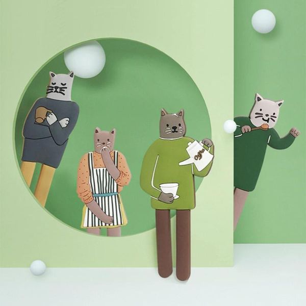 fridge magnets magnet hook cartoon cat image widely applied ornamental decorative message sticker holder for home refrigerator 
fridge magnets magnet hook cartoon cat image widely applied ornamental decorative message sticker holder for home refrigerator