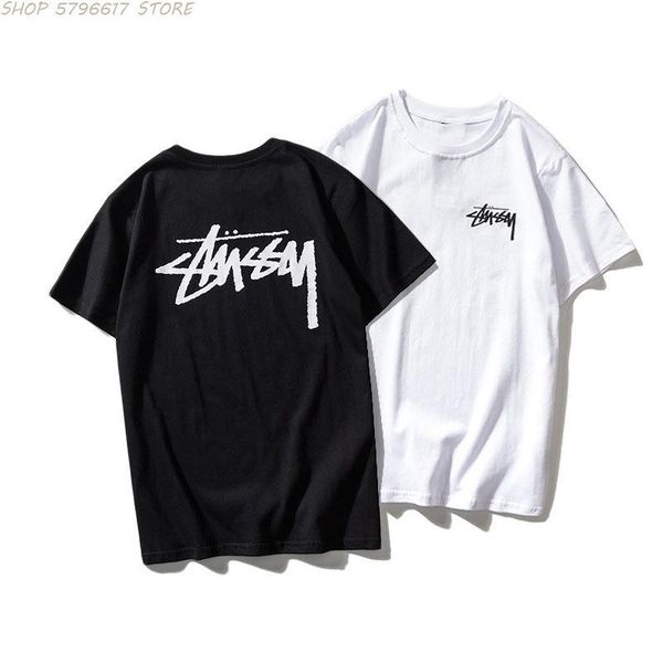 women's t-shirt men and women fashion letter printing hip hop funny street cotton short-sleeved harajuku loose round neck, White
women's t-shirt men and women fashion letter printing hip hop funny street cotton short-sleeved harajuku loose round neck, White