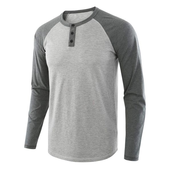 new t shirt men slim fit long sleeve henley collar shirts casual 3 buttons t-shirts, White;black
new t shirt men slim fit long sleeve henley collar shirts casual 3 buttons t-shirts, White;black